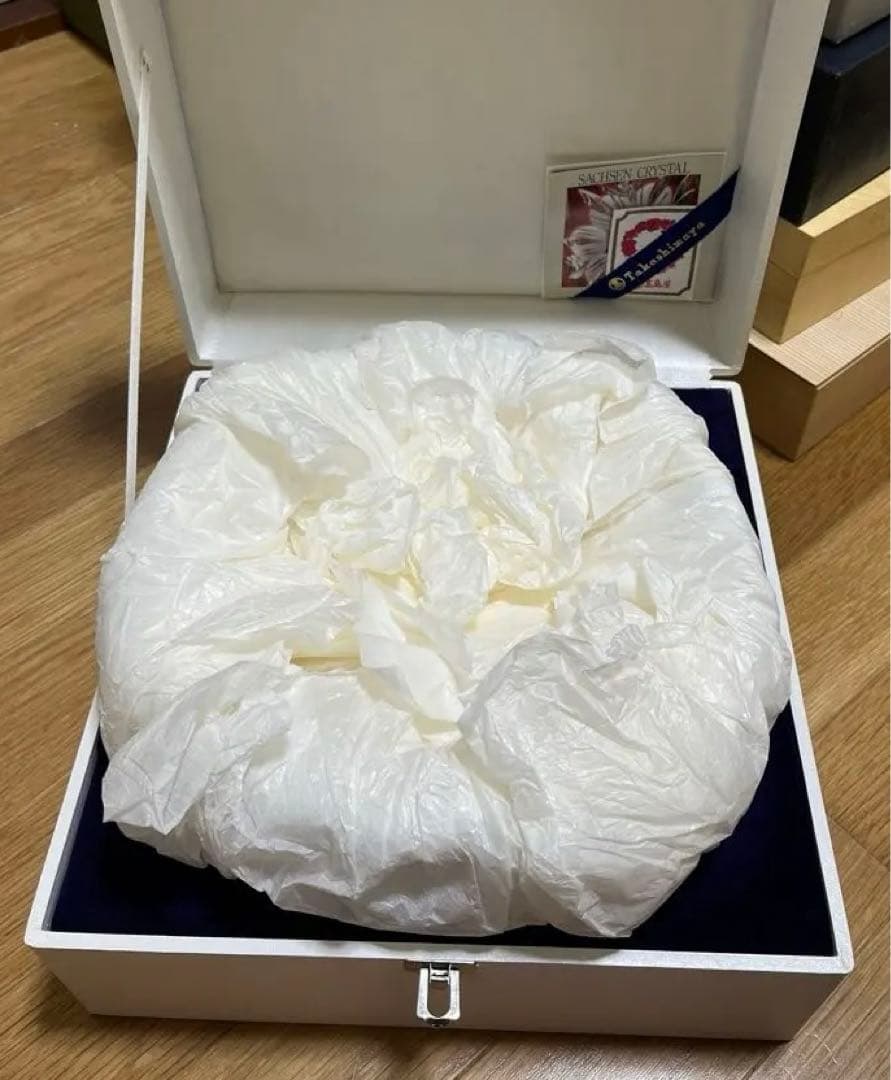 極希少☆美品 未使用品　ザクセン クリスタル　切子　ボウル　お値引き可能