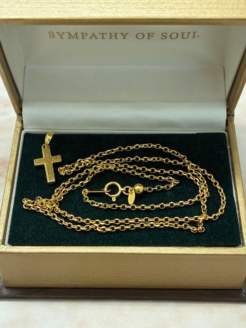 シンパシーオブソウル　18k スモールグラビティネックレス　18kチェーンセット