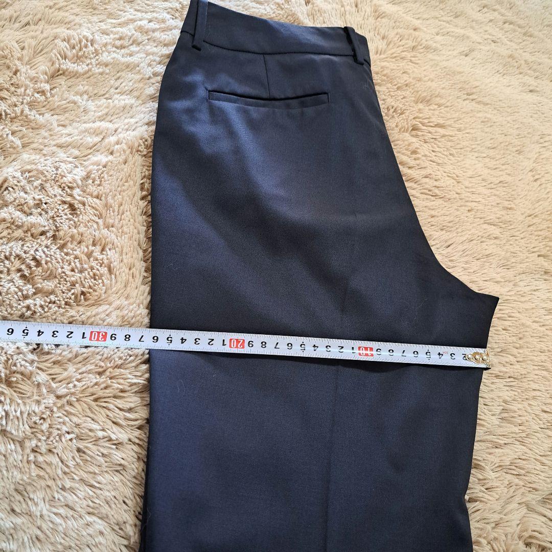 HILTON ヒルトン super110's パンツスーツ セット 黒　無地