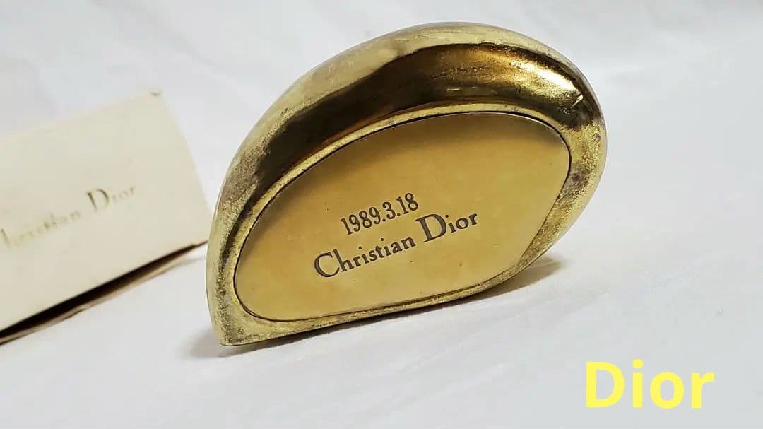 正規 Dior ドロップ ロゴ メタリックペーパーウェイト シャイニーオブジェ