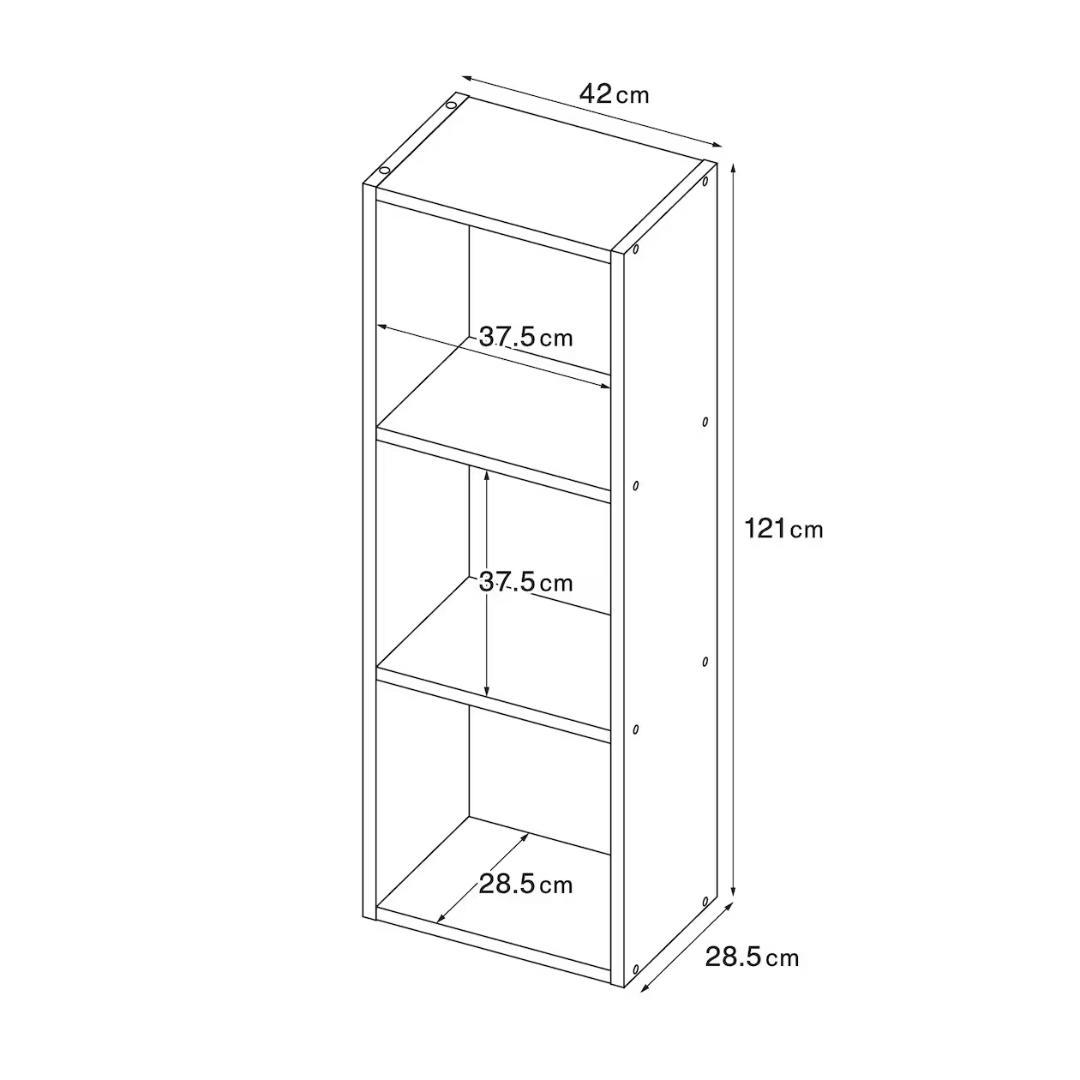 無印良品 スタッキングシェルフ・3段・ウォールナット材