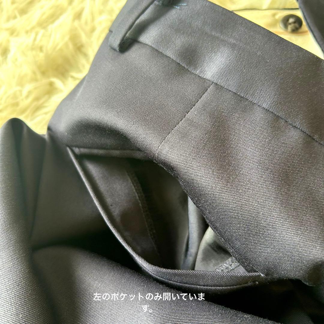 美品　近年モデル　ユナイテッドアローズ ノーカラーパンツセットアップスーツ　紺