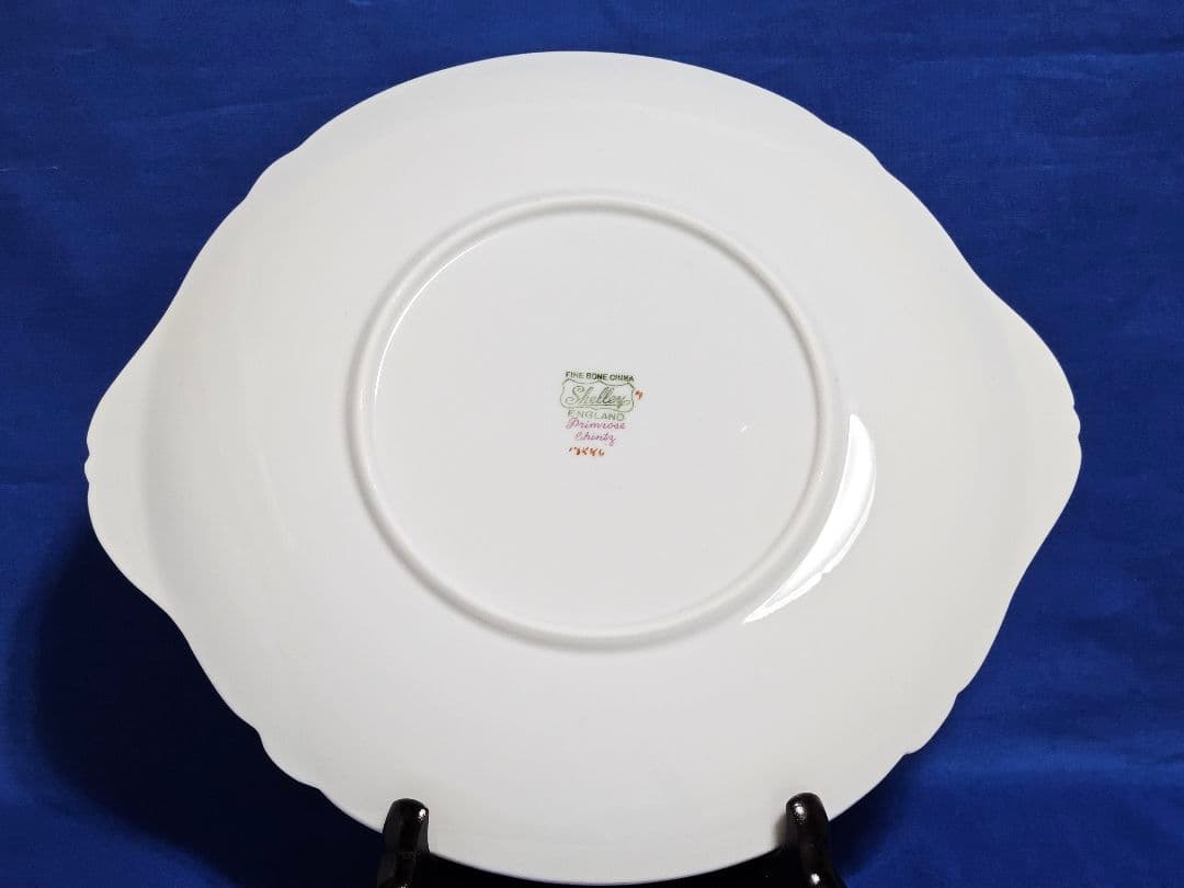 美品 Shelley Primrose プリムローズ チンツ ラウンド ケーキ皿