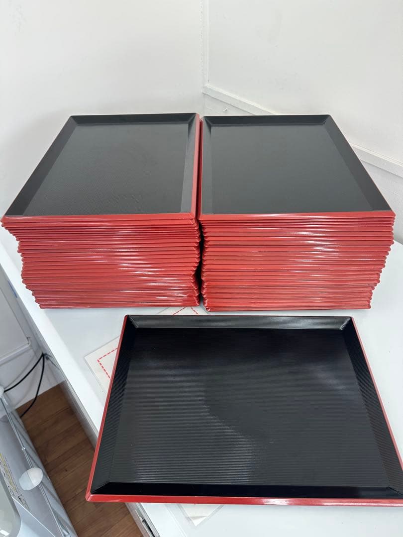 錦之助 　業務用お盆　トレー　和風13寸　60枚セット