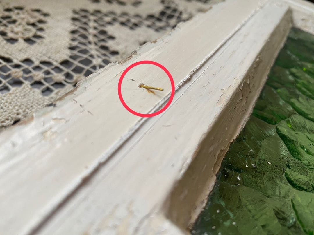 田んぼに熊＊希少 ステンドグラス レトロガラス 建具 窓 窓枠 インテリア