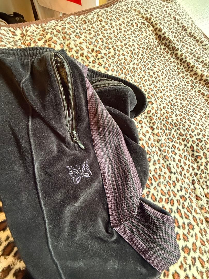 Needles ベロア トラックパンツ S