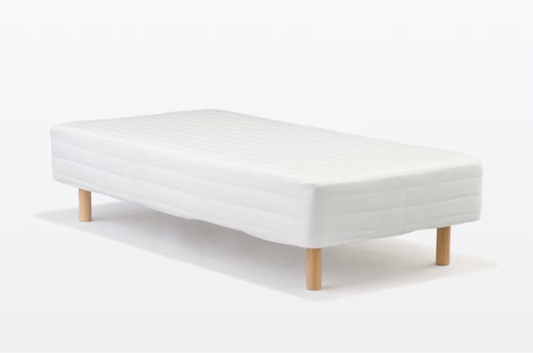 ✨美品✨ 無印良品 脚付マットレス　ポケットコイル　シングル　洗えるカバー