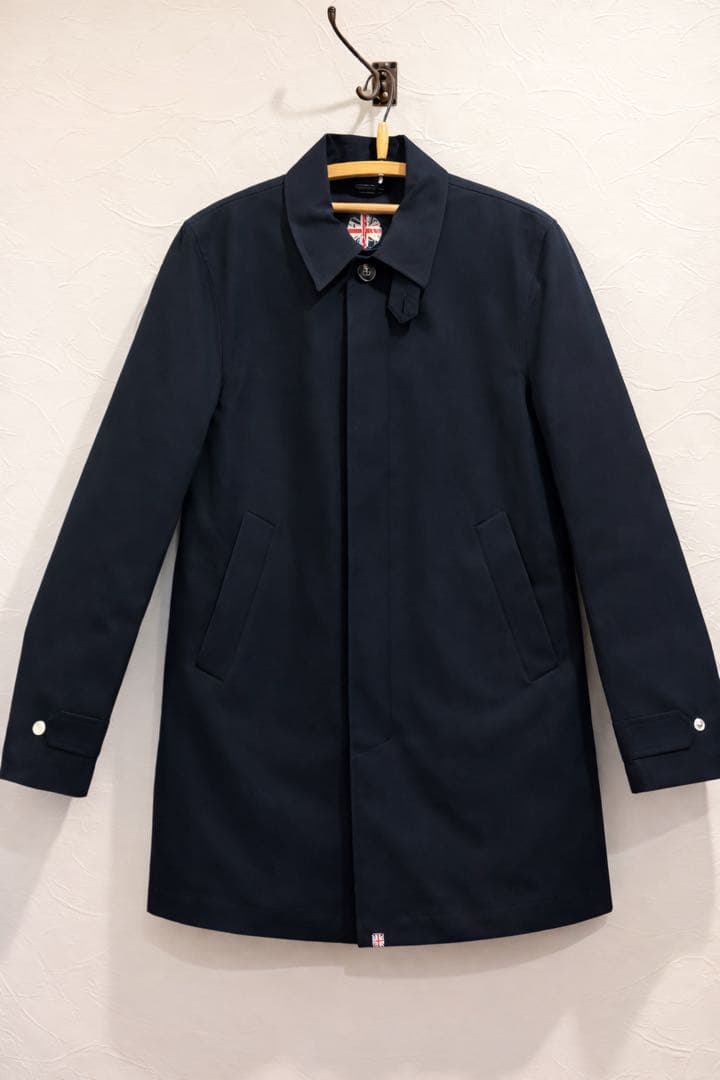 新品タグ付き 定価7万円 Pretty Green ステンカラーコート ネイビー