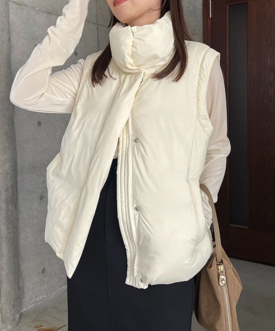 新品　CAPRICIEUX LE'MAGE 2WAY中綿パフジャケット　38