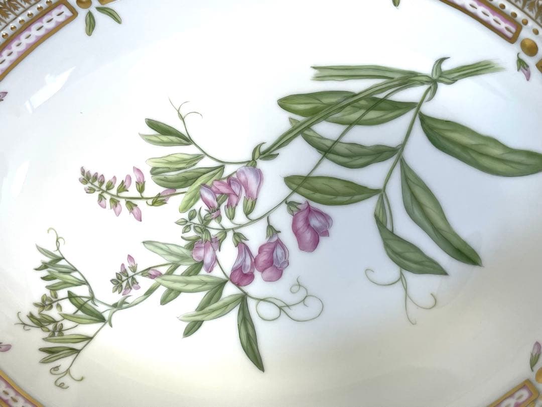 【美品】ロイヤルコペンハーゲン　フローラダニカ　オーバル　プレート　皿