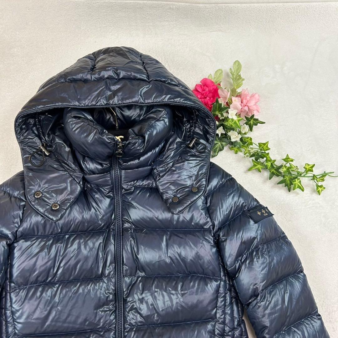 K659 美品 M タトラス バビラ ダウンジャケット ネイビー レディース