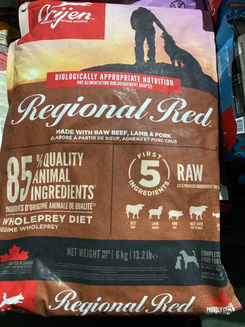 正規品 カナダ産 Orijin オリジン レジオナルレッドドッグ 6kg