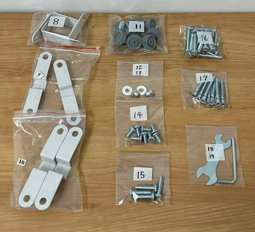 サンワダイレクト デスクサイド　ラック 上下分割　収納　シェルフ ホワイト