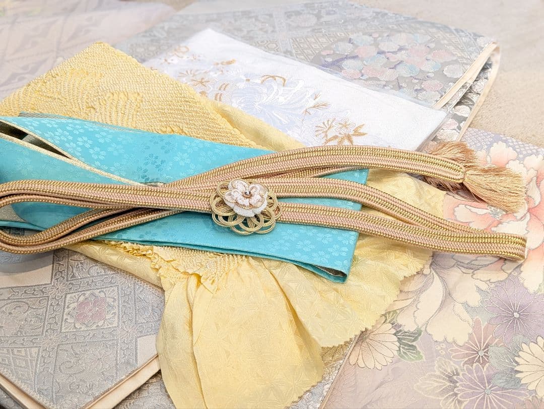 振袖フルセット 身丈162.5裄65 豪華振袖 薄紫 銀彩 正絹 逸品 成人式