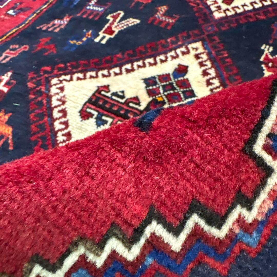 手織りペルシャ絨毯　美品　284×105 ラグカーペット シャハレババク