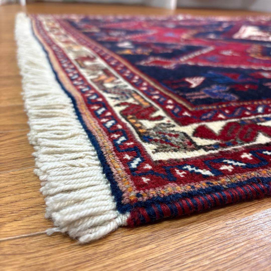 手織りペルシャ絨毯　美品　284×105 ラグカーペット シャハレババク