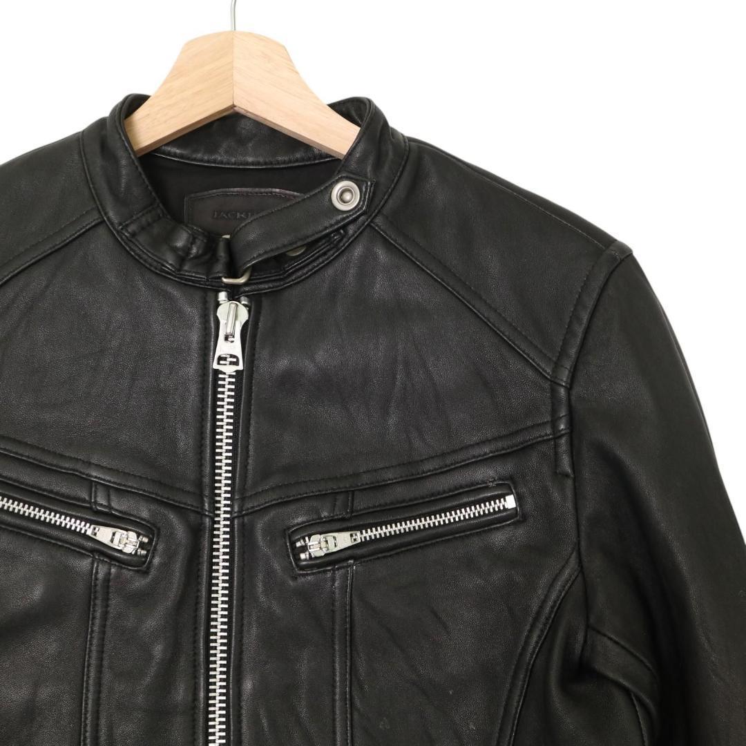 JACK ROSE/ジャックローズ ラムレザー シングルライダースジャケット