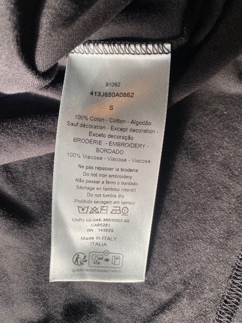 DIOR ディオール CDアイコン クルーネック 半袖 Tシャツ ブラック