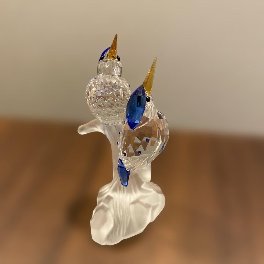 スワロフスキー置物　鳥　カワセミ
