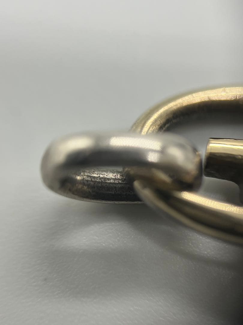 グッチ オールドグッチ Gリンク ネックレス SV YG コンビ 希少