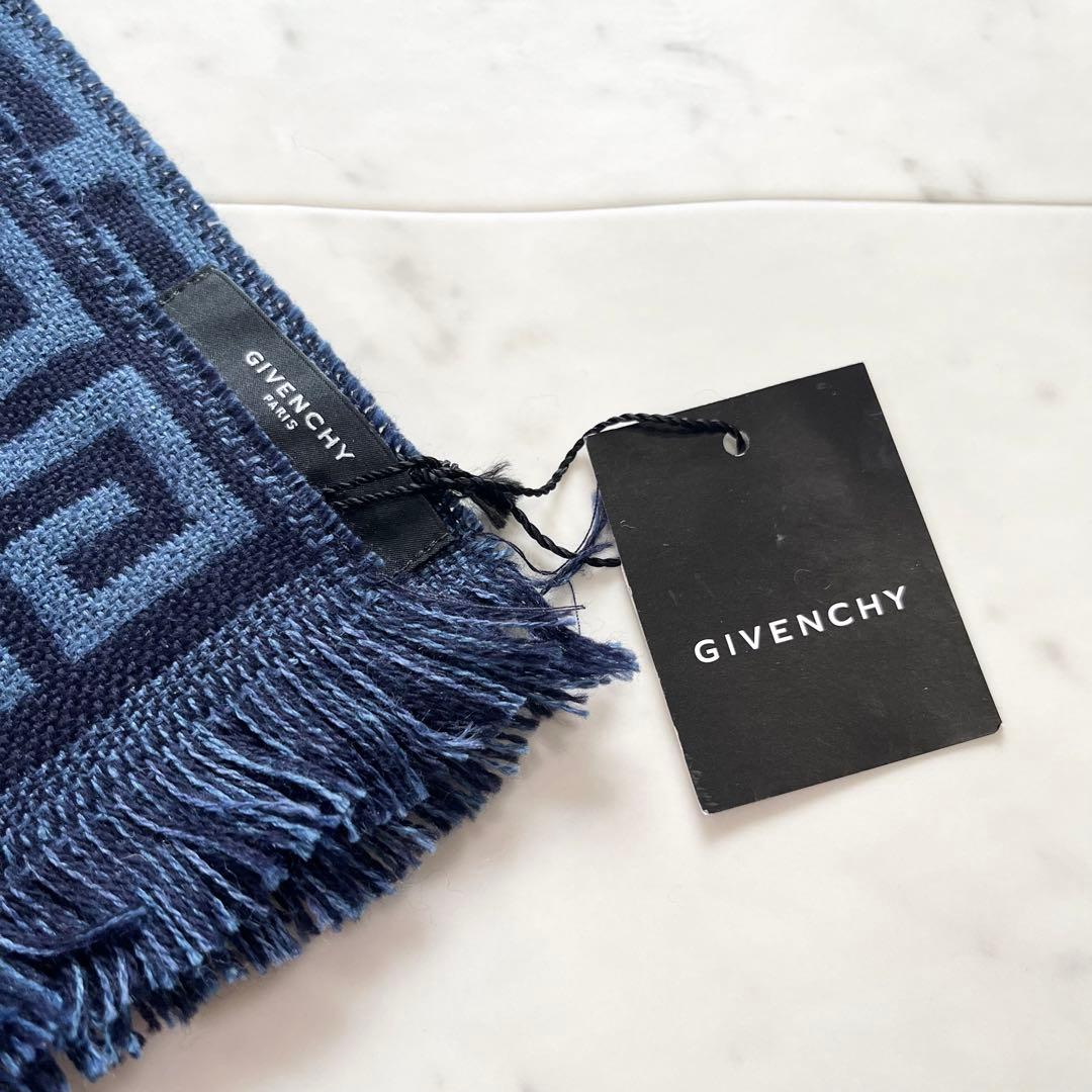 新品 タグ GIVENCHY ジバンシー 総柄 ウール100% ファイブスター