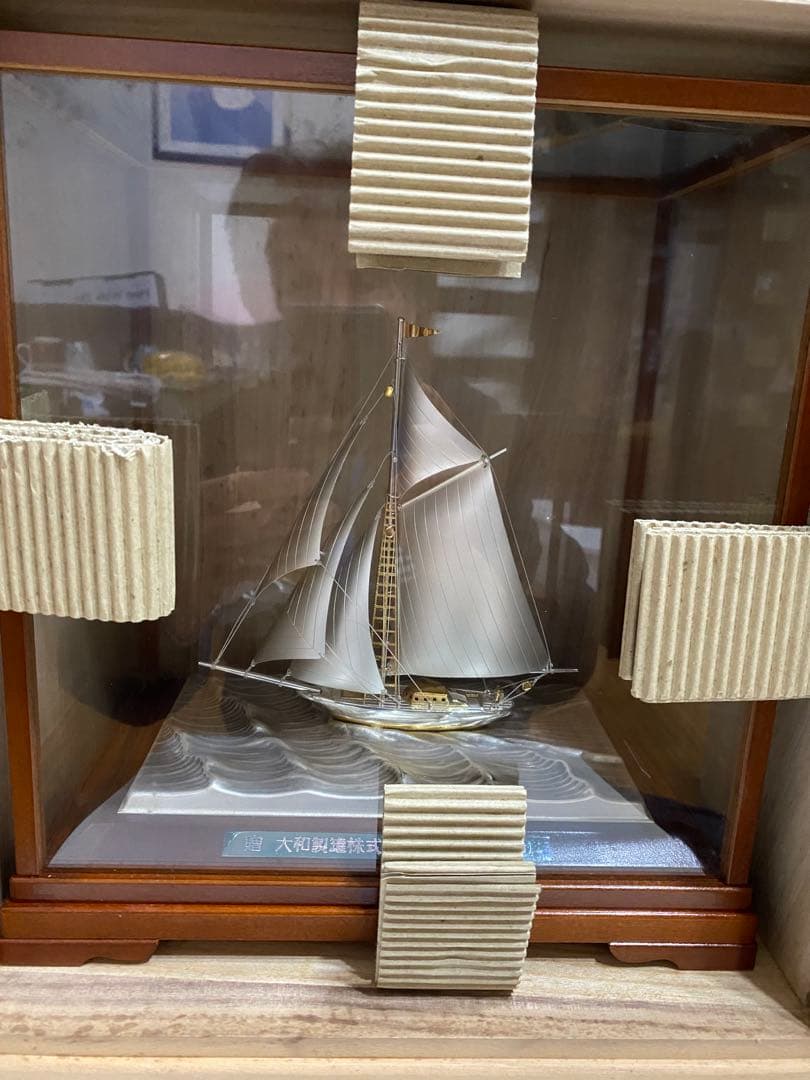 ヨットTAKEHIKO　SILVER985刻印　銀製ヨット　銀製　ケース付き