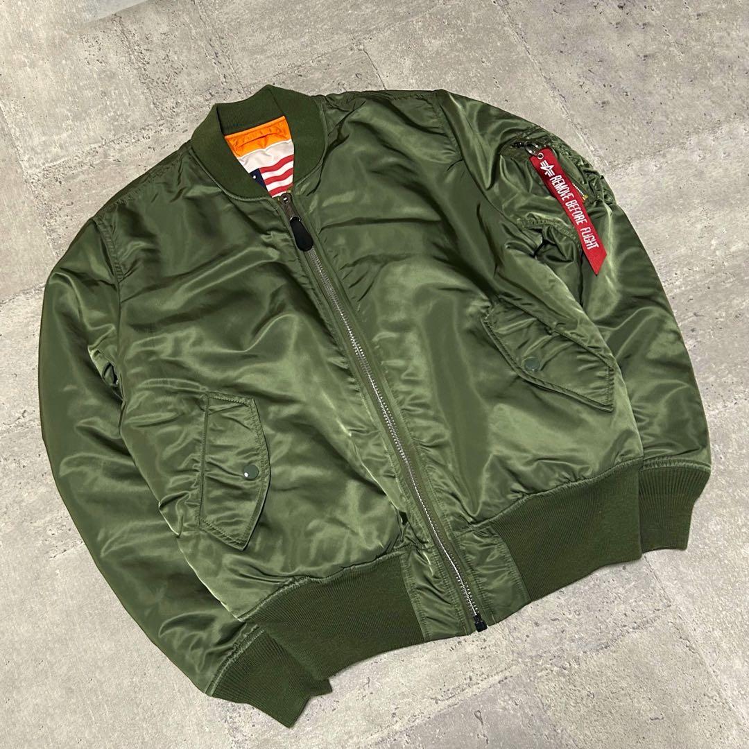 【ALPHA】ma1 フライトジャケット 星条旗 リバーシブル M