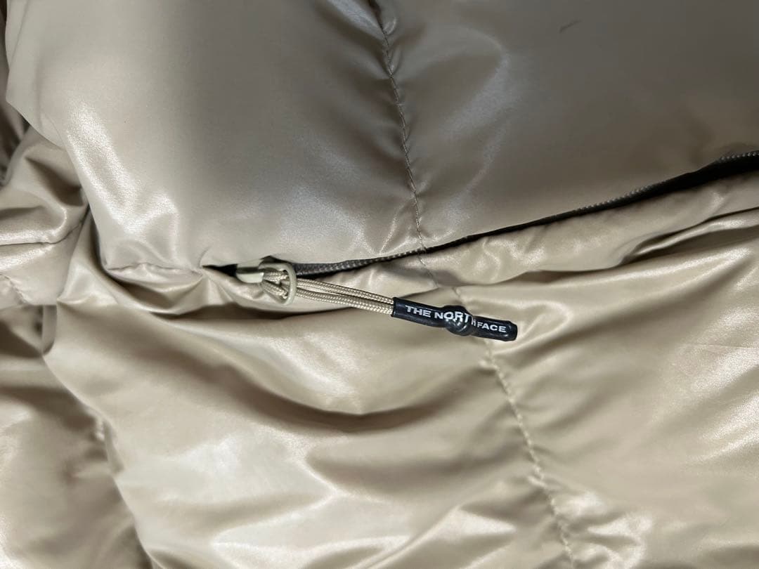 THE NORTH FACE フード付きダウンジャケット 2XL ベージュ