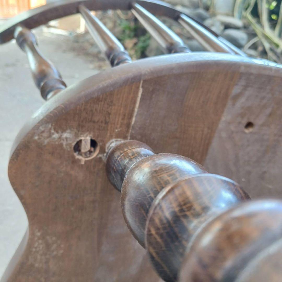 ⑤かしわ 木製チェア ダイニングチェア レトロ ヴィンテージ