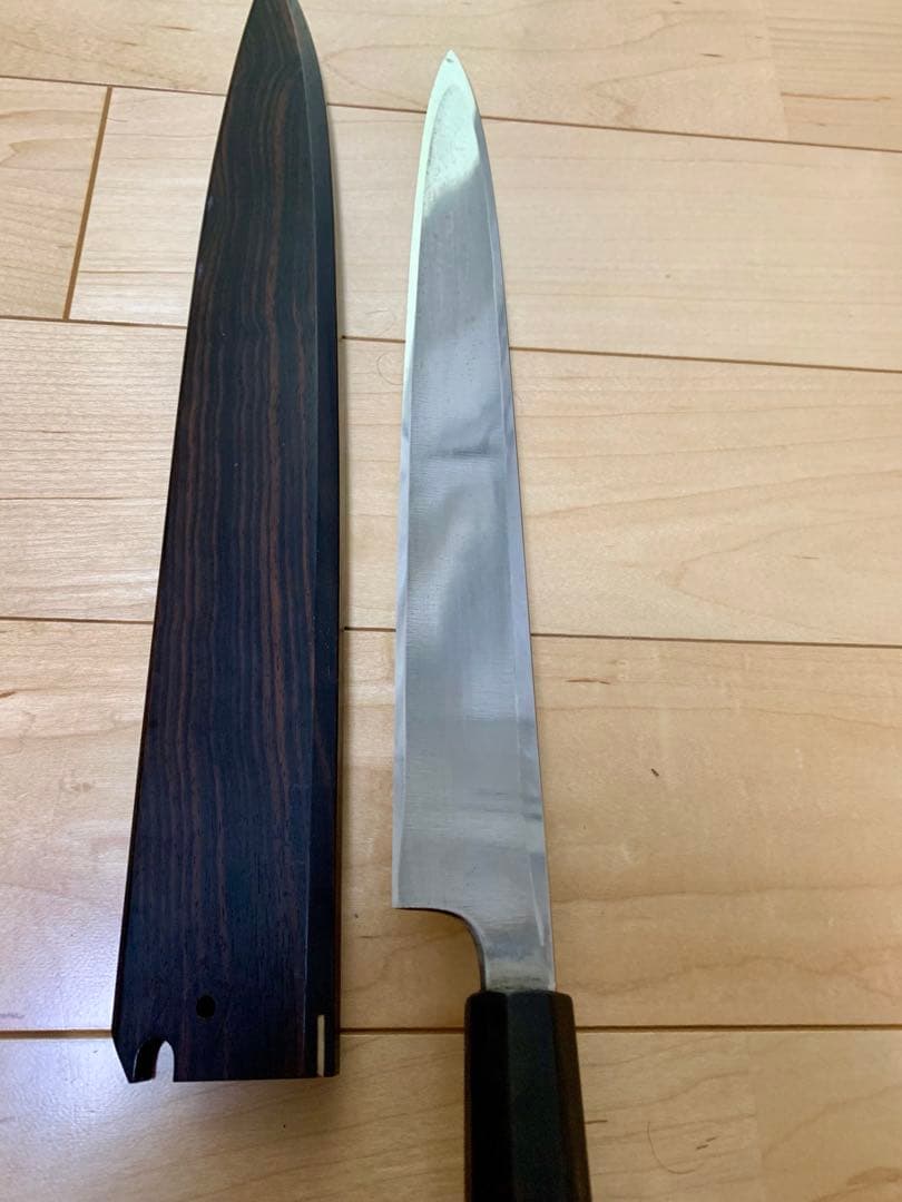 高鳳正國 本焼　柳刃包丁 33cm 鞘付き　値引き交渉可