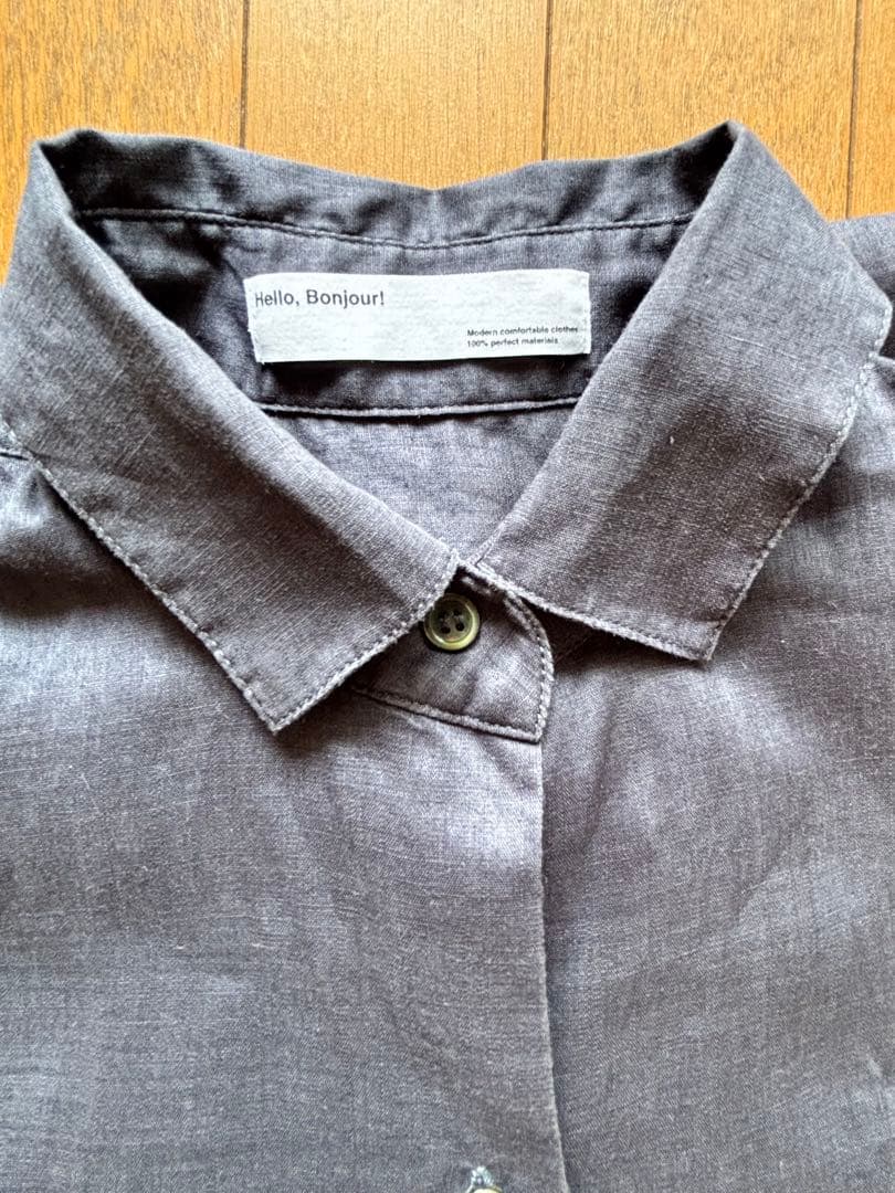 アパルトモン　ラミーハーフスリーブシャツ　ネイビー