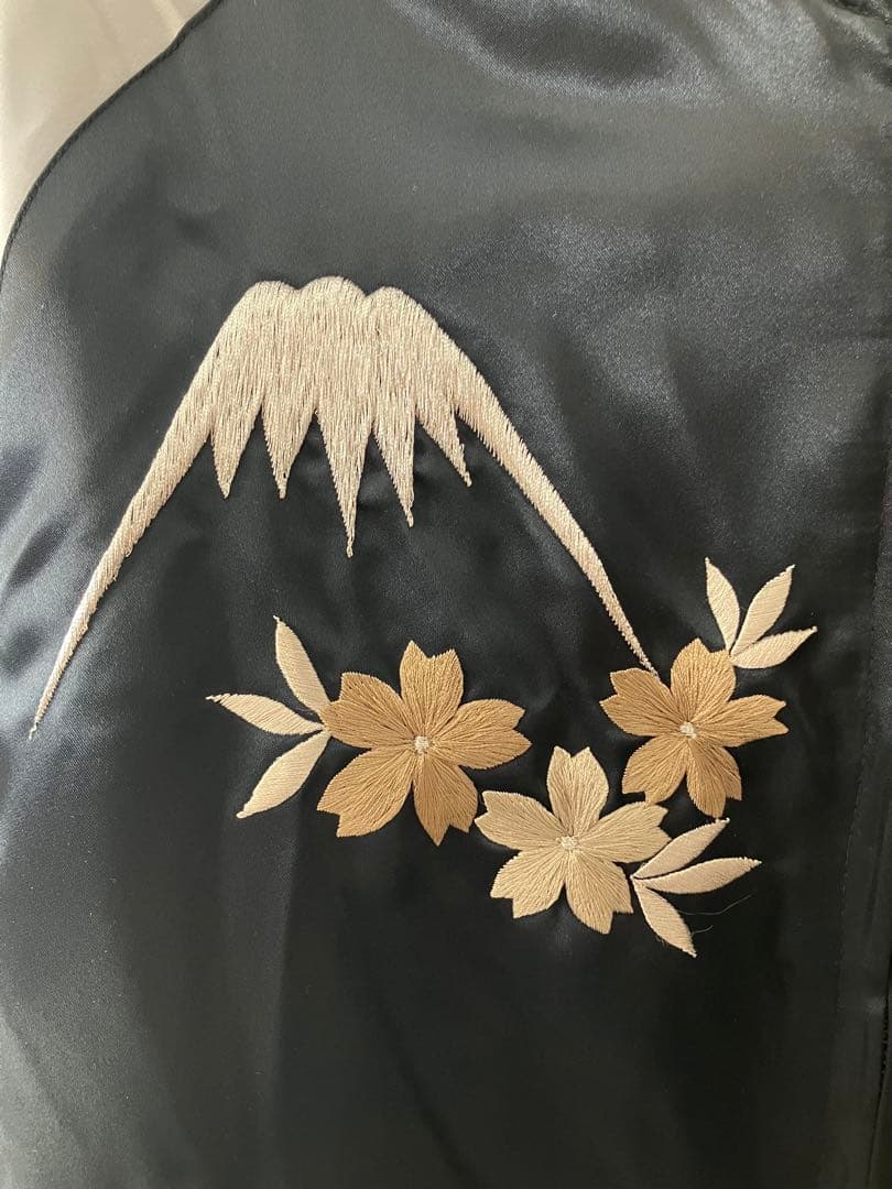 刺繍 ベロアスカジャン 龍 ドラゴン 横須賀