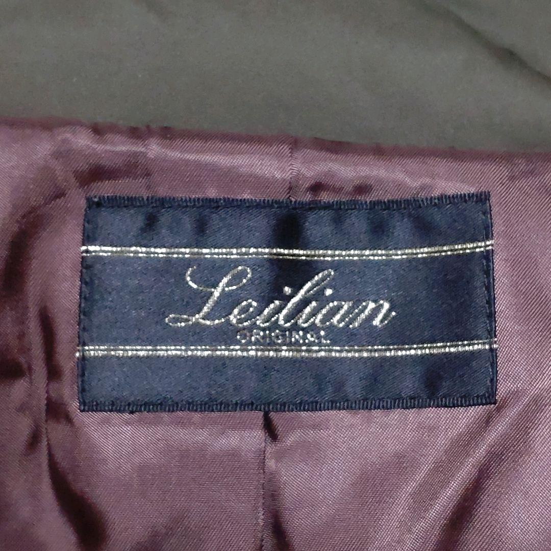 【Leilian】レリアン　ロングダウンコート　 防寒　9号　カーキ色　Aライン