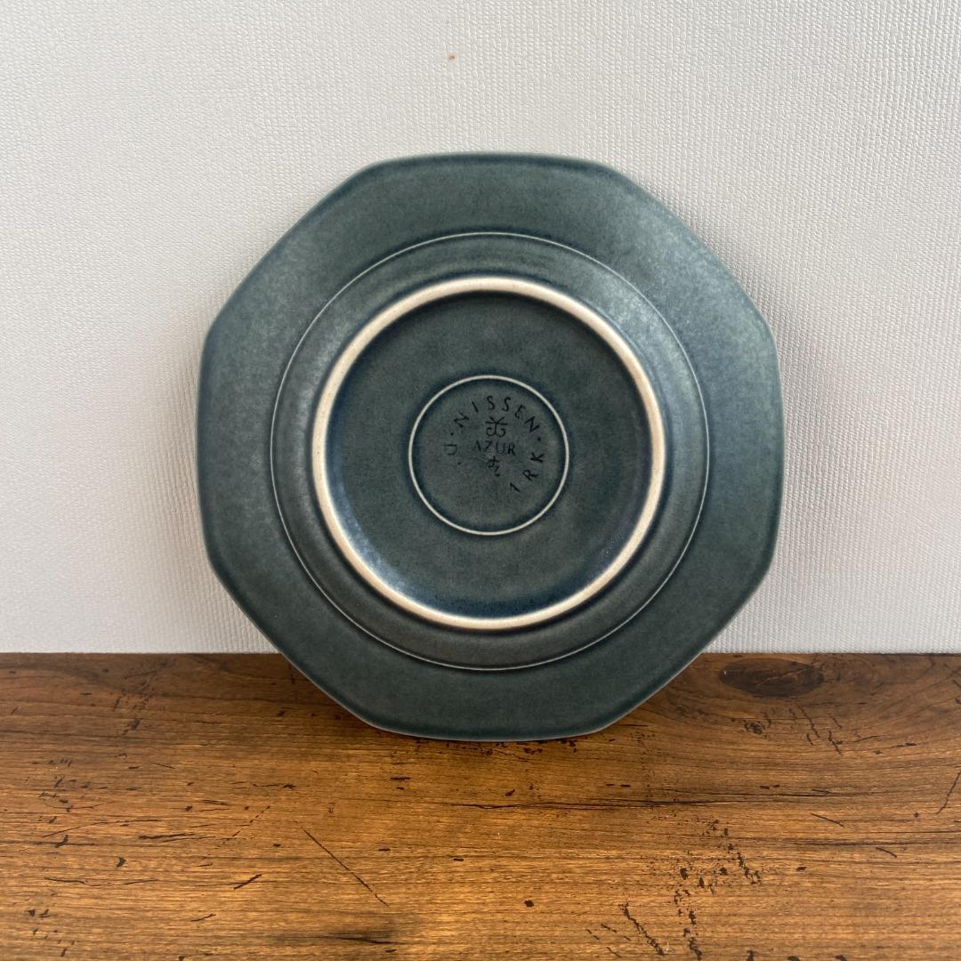 希少 クイストゴー AZUR アズール デザート サラダ 八角型 プレート２客