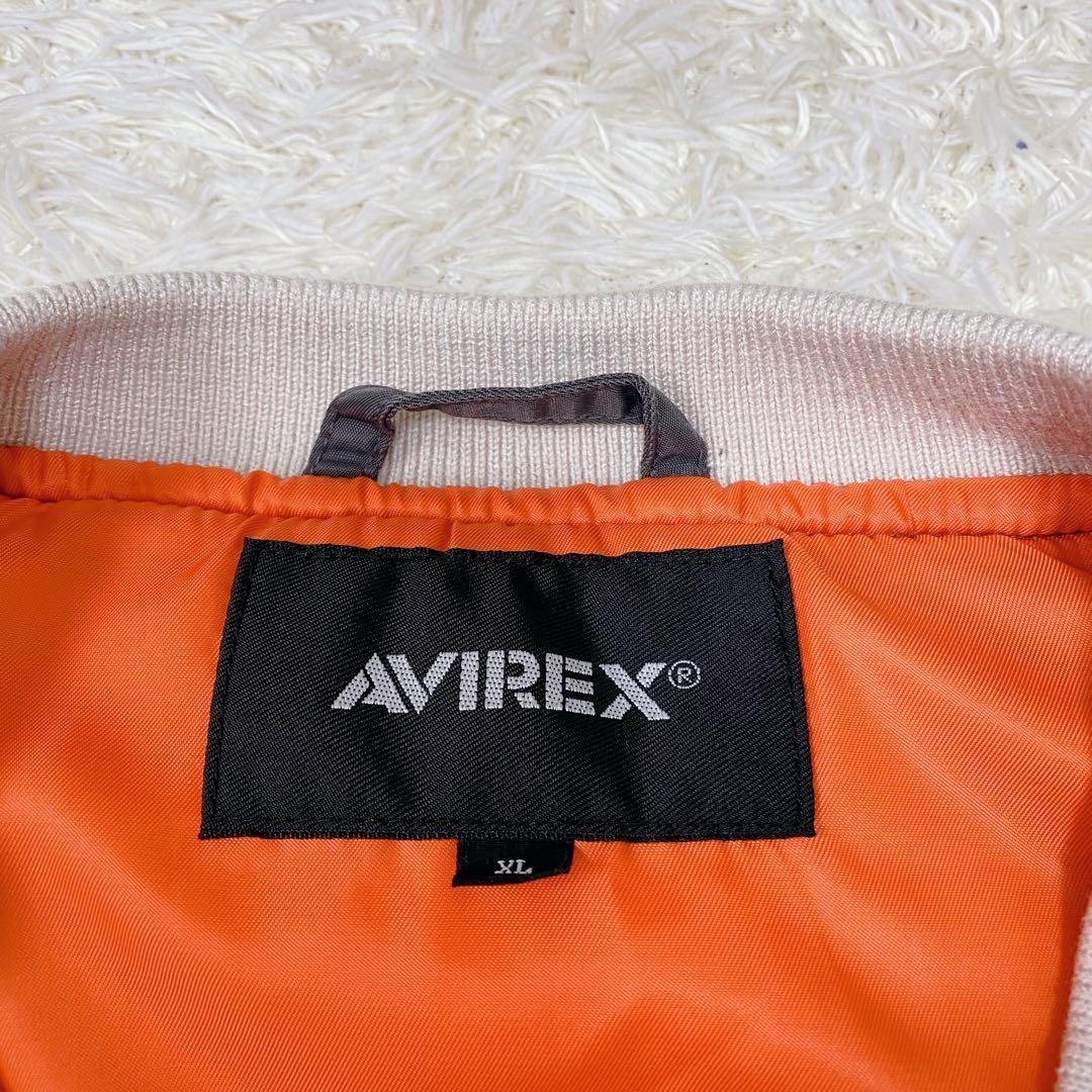 AVIREX　レトロボア　MA-1　カスタム　メンズ　白　XL