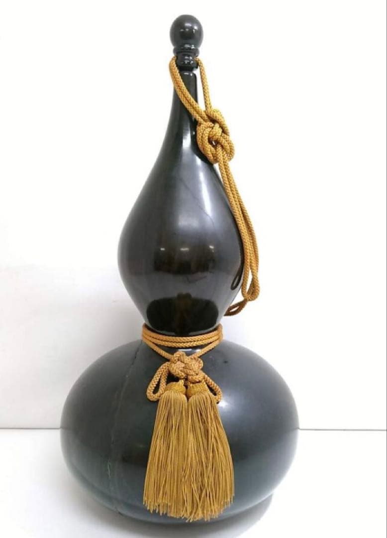 大型　木製 ひょうたん　悪い気を吸う　高さ60㌢約10.5kg瓢箪/縁起物　置物