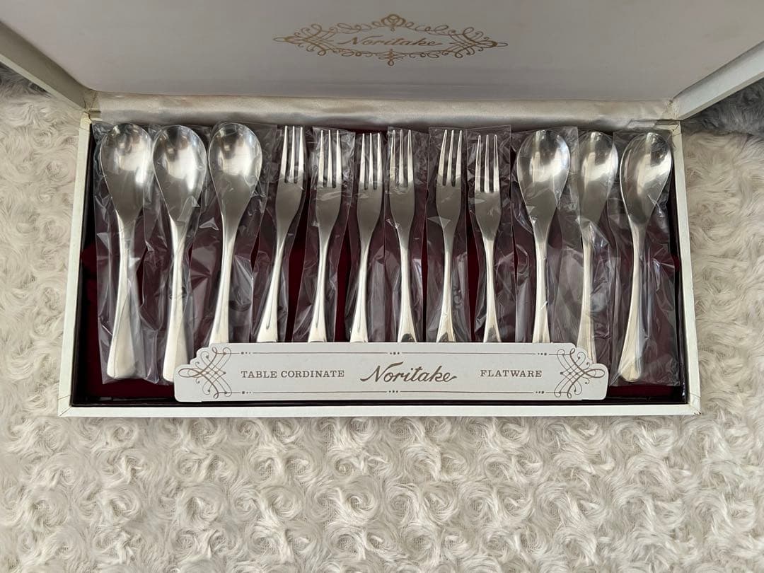 ノリタケ　カトラリーセット　エモーション　スプーン＆フォークセット　12本セット