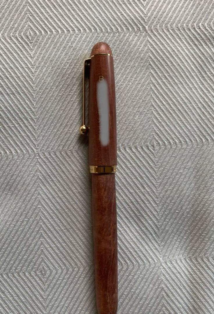 パイロット　木製 万年筆 ブラウン　カスタム　アート　カエデ　ジャパン　14k