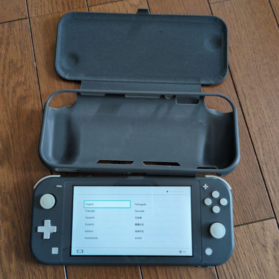 ニンテンドー スイッチ ライト グレー 任天堂 本体 カバー付
