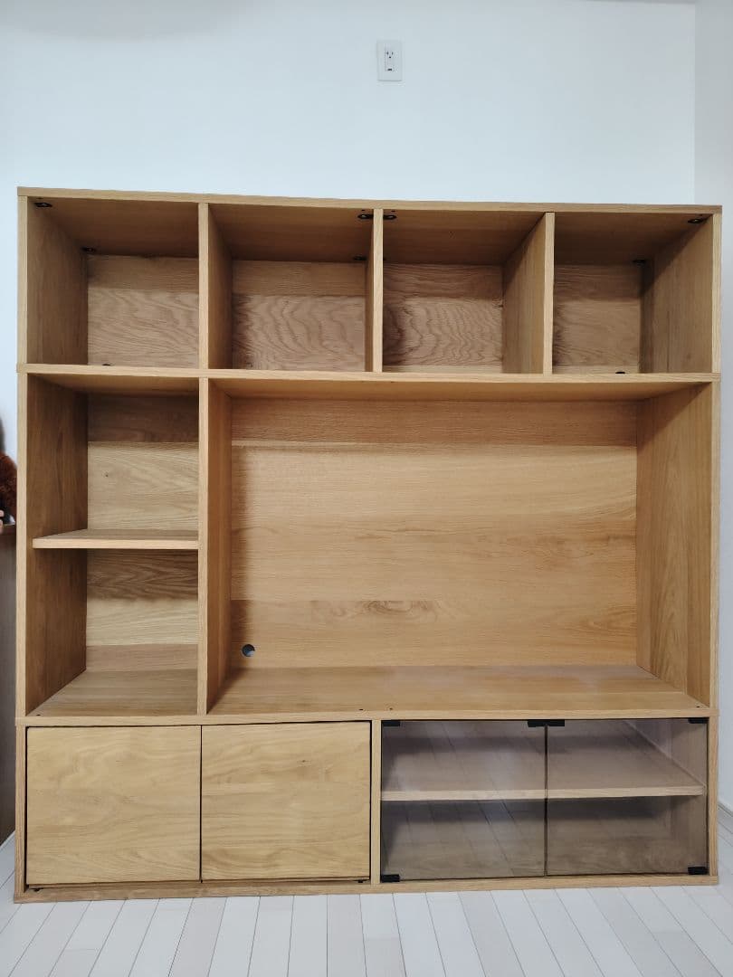 無印良品★スタッキングキャビネット★Ｃセット★オーク材★廃盤★テレビボード