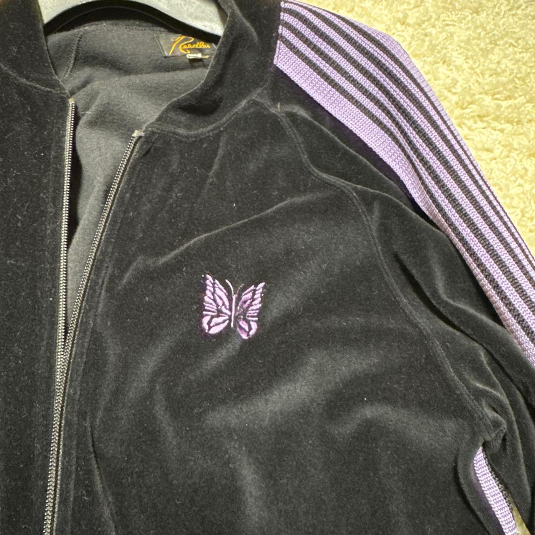 Needles ベルベットジャケット M 黒・紫