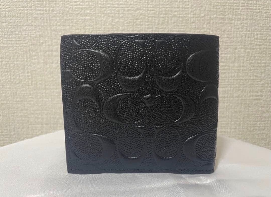 コーチ　メンズ　折財布　ブラック　小銭入れあり　新品　未使用　早い者勝ち