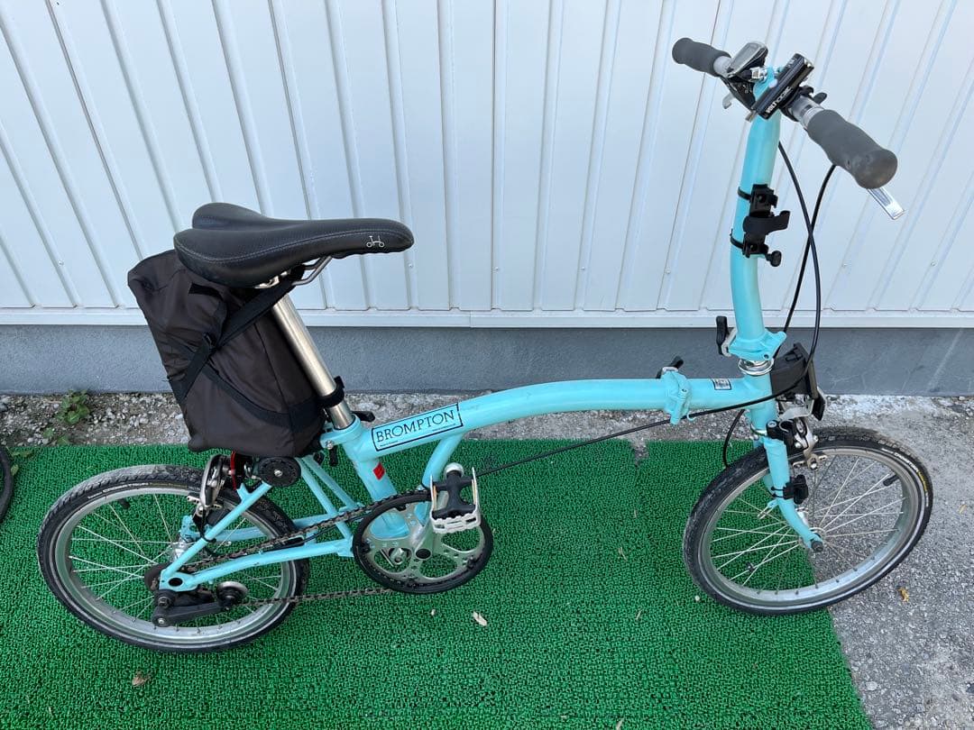 BROMPTON 折りたたみ自転車 水色