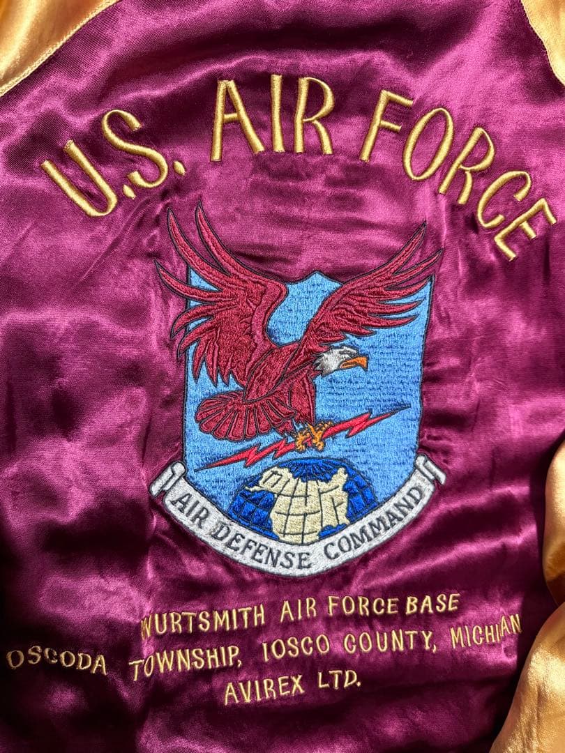 美品２面用 別珍 AVIREX USA 虎鷲 日本限定スカジャン vintage