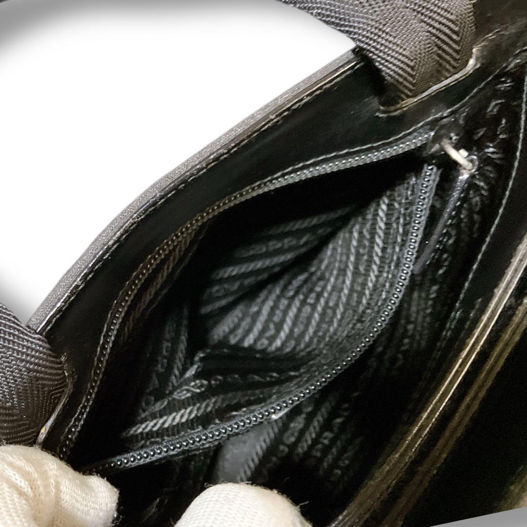 プラダスポーツ イタリア製 デニム トートバッグ ハンドバッグ ブラック系