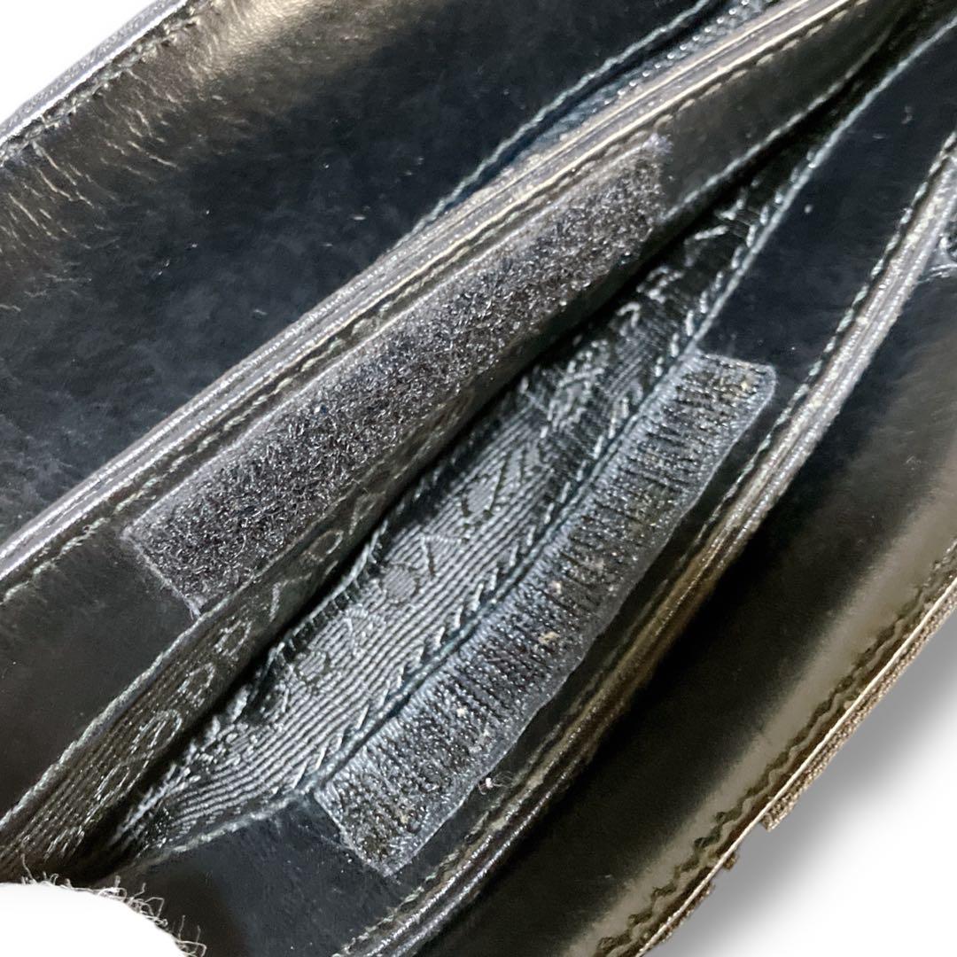 プラダスポーツ イタリア製 デニム トートバッグ ハンドバッグ ブラック系