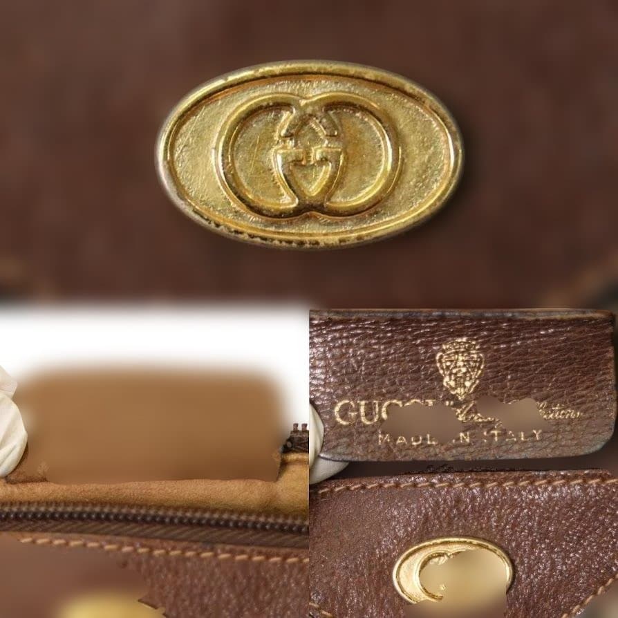 GUCCI オールドグッチ GG柄 シェリーライン ボストンバッグ ヴィンテージ