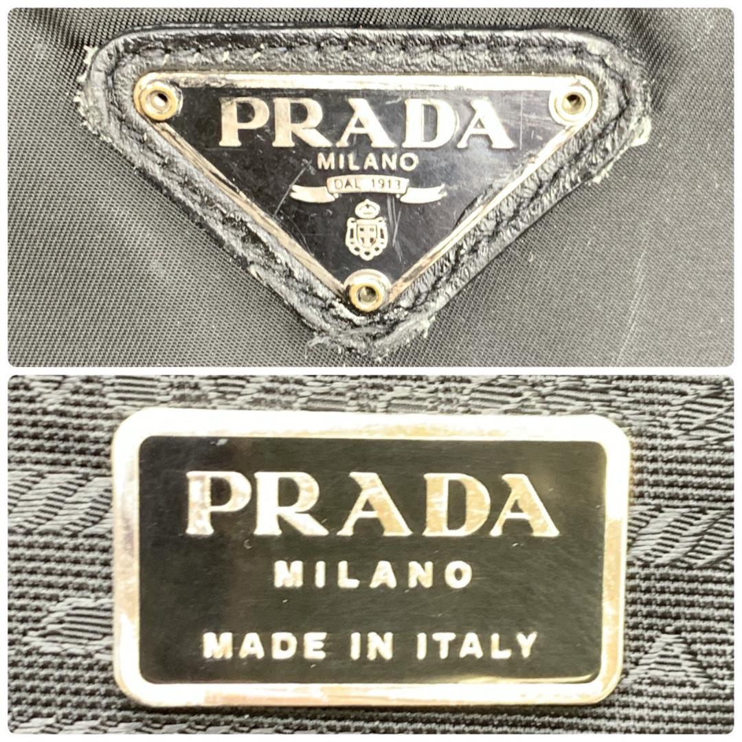 プラダ テスートナイロン レザー 2輪 キャリーバッグ トラベルバッグ