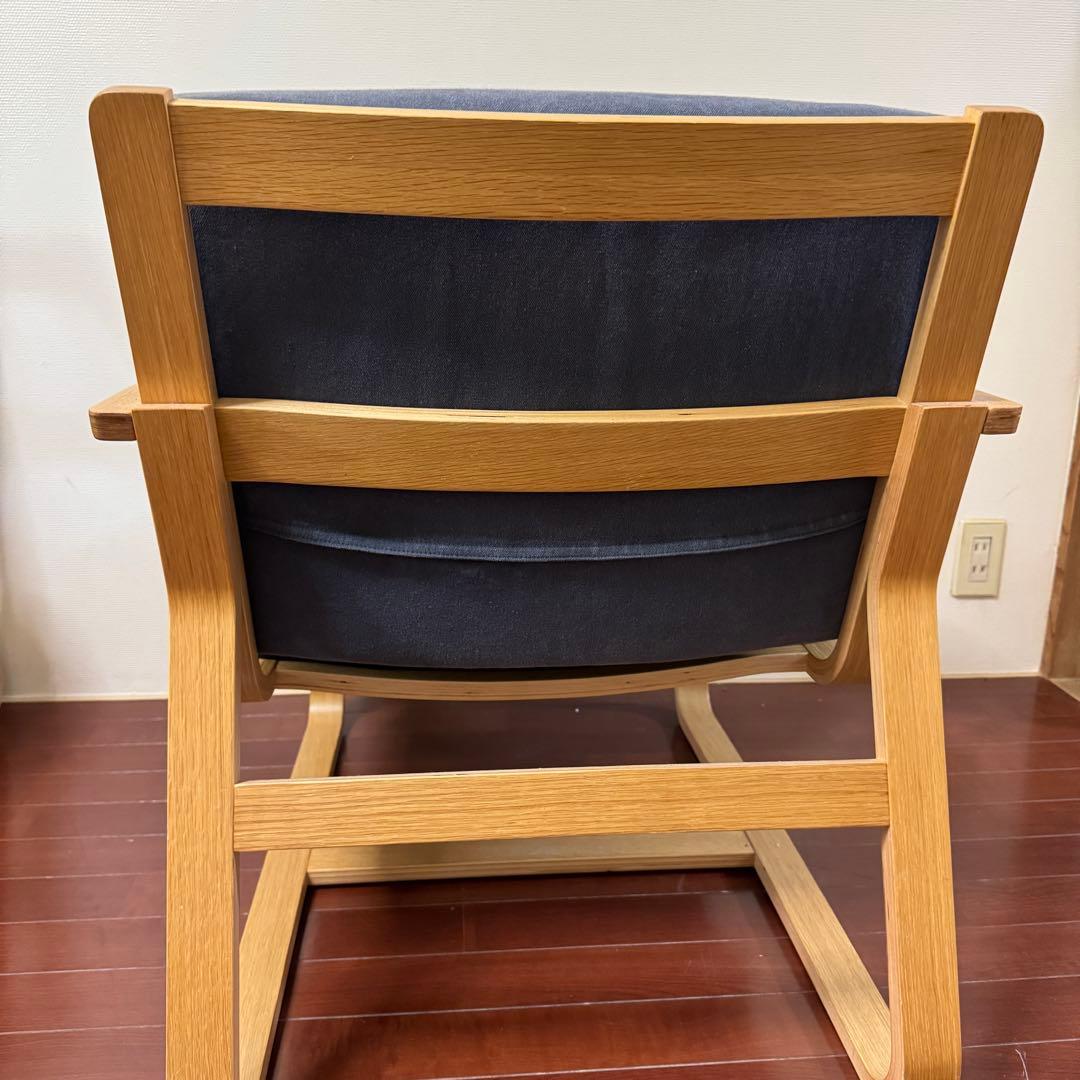 無印 良品 リビングでもダイニングでもつかえるソファチェア オーク