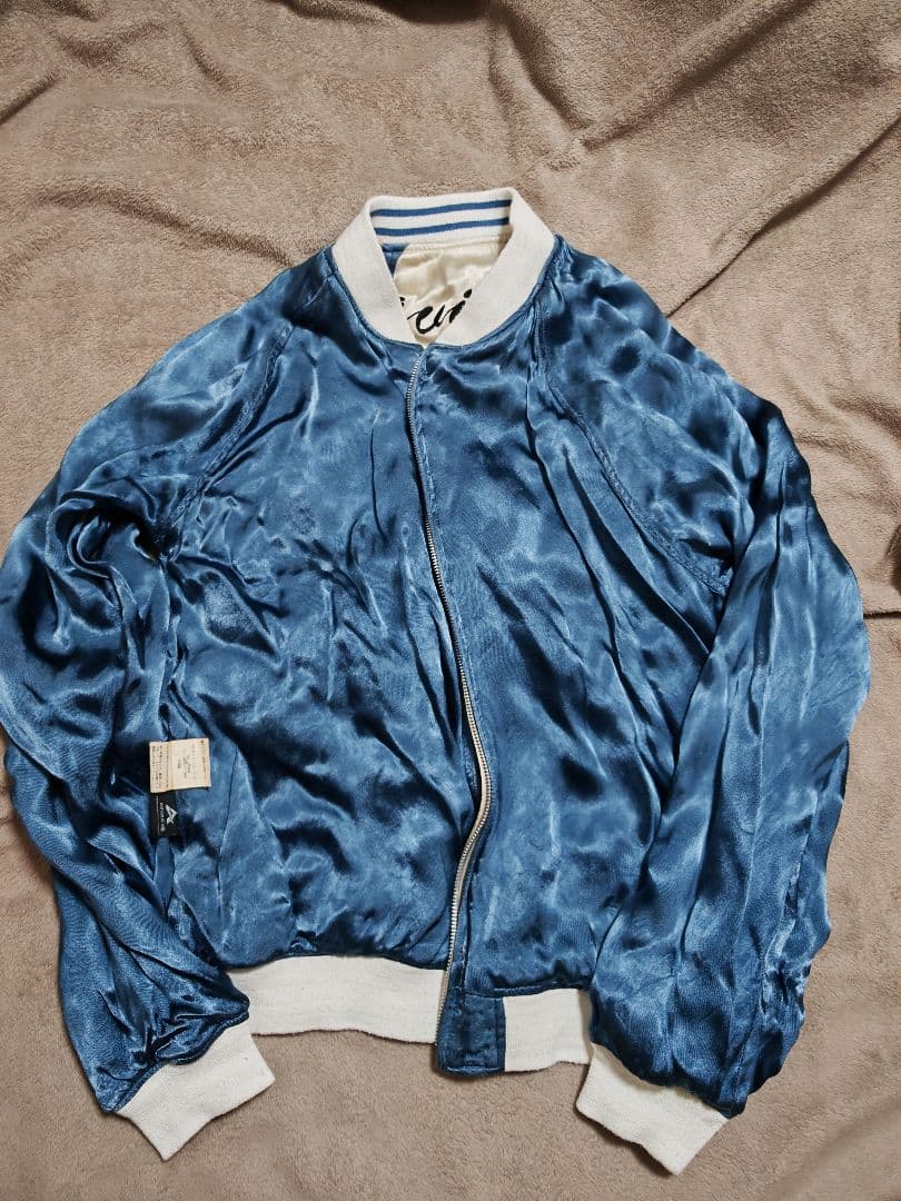 AYIREX USA 日本限定 スカジャン レーヨン 虎鯉